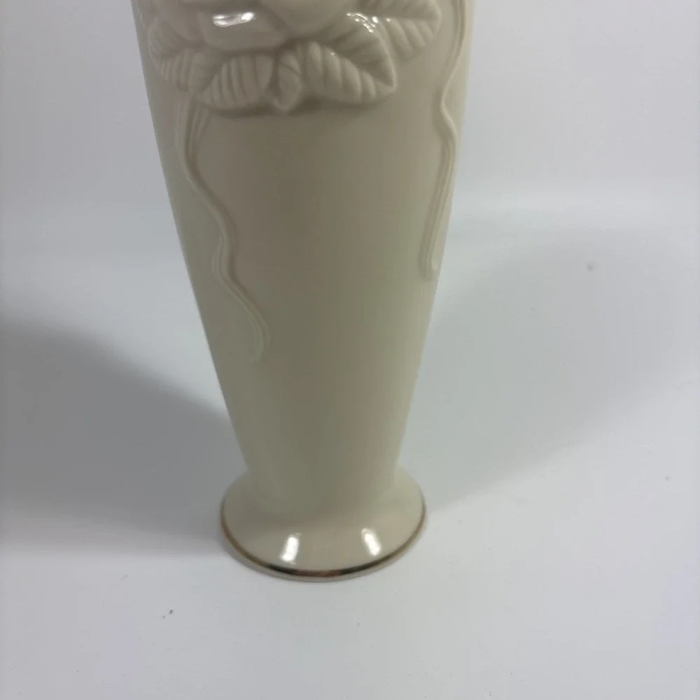 Vintage Lenox Vase Cream Gold Trim 7 Inches